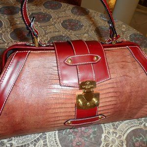 New Barbara MilanoHandcrafted BrownLeather Satchel